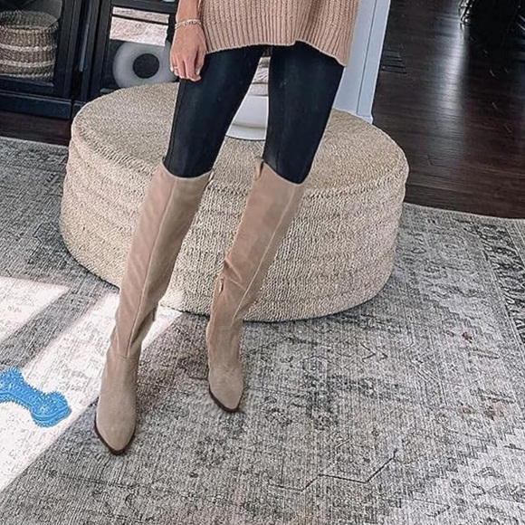 ermonn Shoes - Faux suede over knee boots-excellent condition!